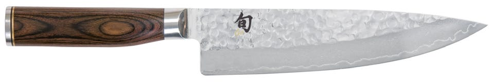 Brotmesser TDM-1705, Klinge 9.0 / 23,0 cm, Griff 12,0 cm Kochmesser TDM-1723 Klinge 6.0 / 15,0 cm, Griff 11,0 cm Kochmesser TDM-1706 Klinge 8.