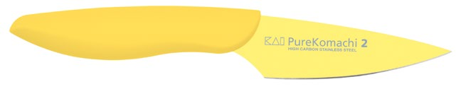 Pure Komachi 2 Serie mit 7 Klingenformen Die Messer der Pure Komachi Serie bringen Farbe ins Spiel. Optisch zeichnen sich die bunten Messer in erster Linie durch ihre farbige Beschichtung aus.