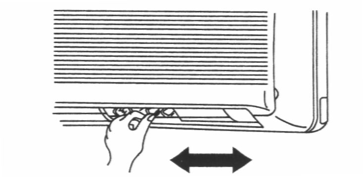 Bedienungsanleitung Splitklimageräte Wenn Sie die Luftauslassdüsen in einer bestimmten Position fixieren möchten, aktivieren Sie zunächst den - Modus wie oben beschrieben.