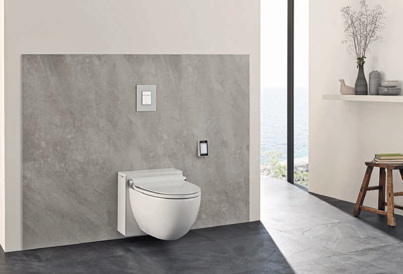 Deshalb werden Dusch-WCs immer beliebter, denn sie sorgen für angenehme Körperhygiene und Frische. Bei Grohe gibt es die neue Generation Dusch-WC, das»grohe Sensia IGS«.