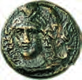 400,- 127 PHALANNA 127 Bronze, circa 400. Kopf eines jugendlichen Heros nach rechts. Rs: [ΦAΛA]NNAIΩN.