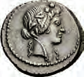VIBIUS VARUS 207 Denar, 42, Rom. Kopf des Liber Pater (Bacchus) mit Efeukranz nach rechts.