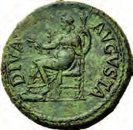 DIVUS AUGUSTUS und DIVA AUGUSTA 214 Dupondius, nach 42, Rom, unter Claudius. DIVVS AVGVSTVS.