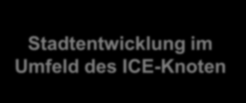 ICE-Knoten (1) Ergänzende Maßnahmen für ein leistungsfähiges