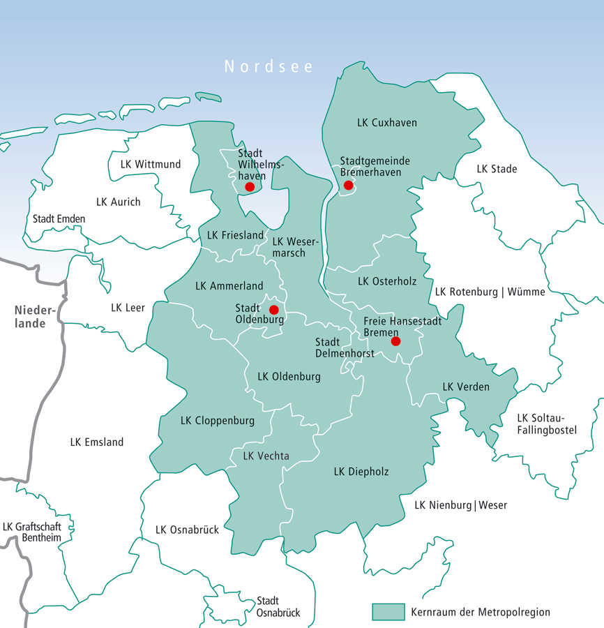 Konsortialpartner Metropolregion Bremen Oldenburg im Nordwesten e.v.