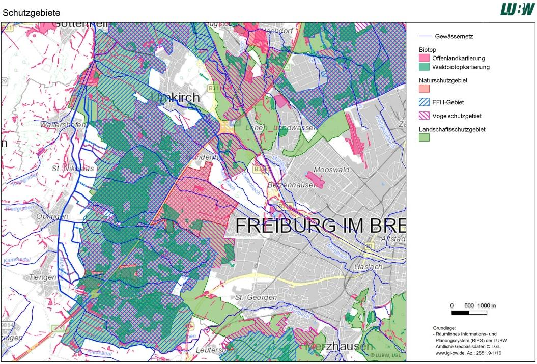 Standortuntersuchung Insgesamt wurden eine Vielzahl an möglichen Standortortalternativen im Norden und im Süden Freiburgs untersucht.