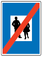 Dieses Zeichen darf auch nur auf der Fahrbahn angebracht werden. 9b.