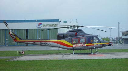 Bell 412 Ausleuchten von Hubschrauberlandeplätzen Kurzvorstellung der Hubschraubertypen Leistung: