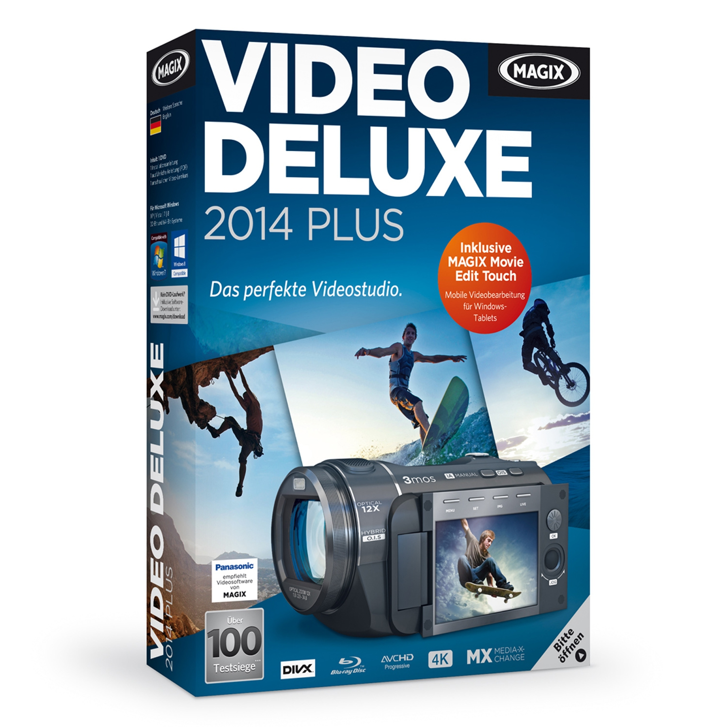 MAGIX Video deluxe 2014 Plus EAN: 4017218774209 EAN POSA: 4017218774506 EVP: 99,99 Inhalt: 1 DVD Verpackung: 190 x 135 x 32 mm, Einfachflap VÖ: 30.08.