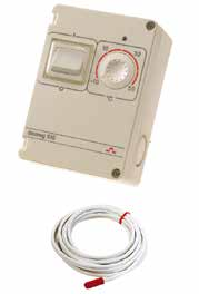 DEVIreg 610 Thermostat AP-Montage Elektronischer Thermostat für Montage am Rohr oder an der Wand. Spritzwassergeschützt. Zur Steuerung von Rohrbegleitheizungen, Fußbodenheizungen, Frühbeetheizung.