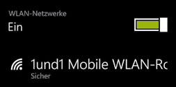 WLAN-Verbindung herstellen (Windows Phone 8) WLAN-Verbindung herstellen (Android) Wischen Sie auf dem