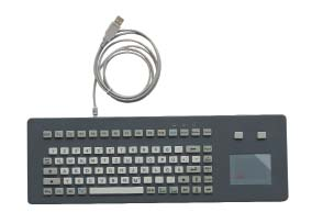 128654 Tastatur Aluminium, IP65,