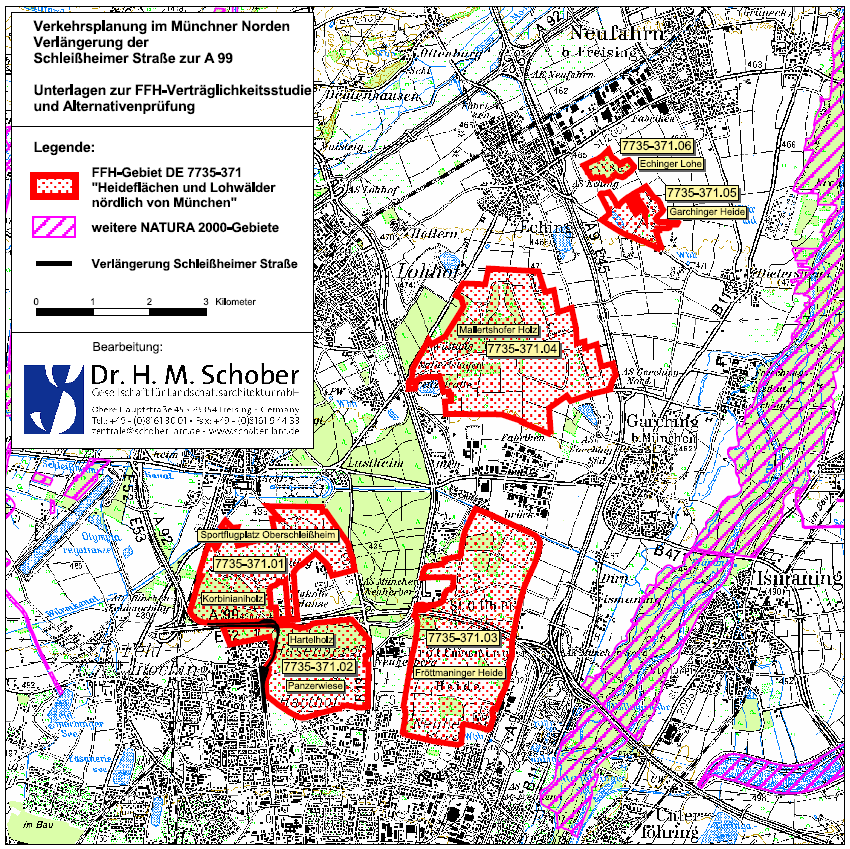 Abb. 1: Übersichtslageplan des FFH-Gebiets DE 7735-371 2.