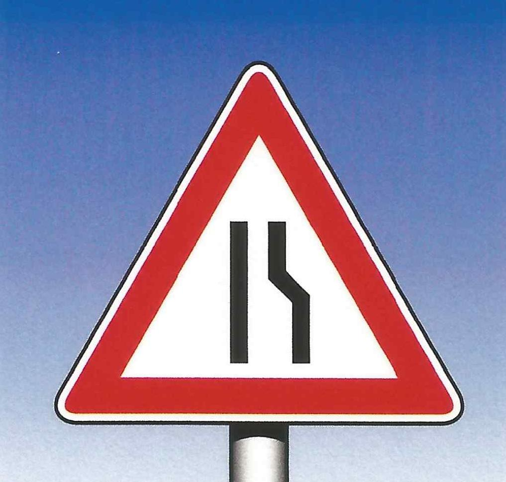 2. Verkehrszeichen - Traffic signs Einseitig