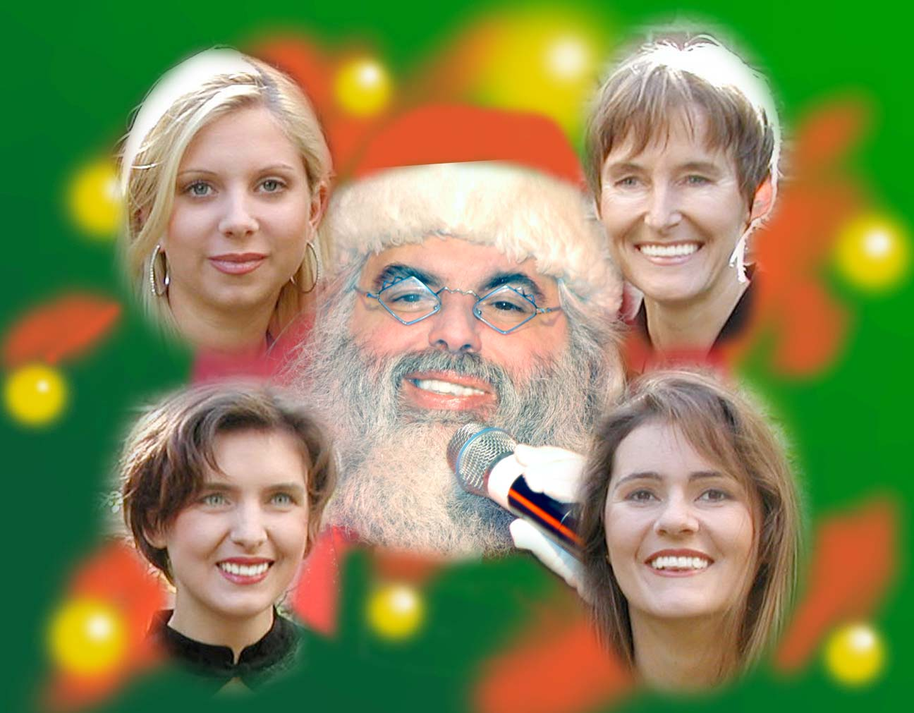 Vier Engel für Santa Sanft streichen die vier Engel über die Saiten ihrer Instrumente und bezaubern die Zuhörer mit Melodien des Advents.
