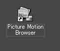 Erstellen einer DVD in einem Schritt Die Verknüpfungssymbole wie [ ] (Picture Motion Browser) werden auf dem Desktop angezeigt. 11Nehmen Sie die CD-ROM aus dem Disc-Laufwerk des Computers.