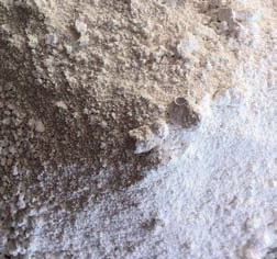 Zement Farbpigmente im Beton sind starken natürlichen Beanspruchungen ausgesetzt.