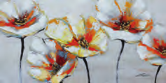 Ölbild Blüten 120 x
