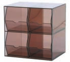 Lucca: elegante, Kombi-Box aus hochwertigem Edelstahl mit 5 mm dicken Plexiglasscheiben 78632 Lucca