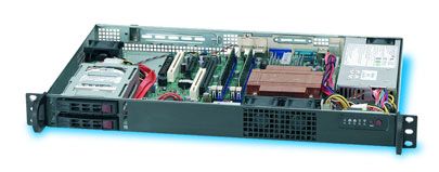 Grafik-Controller 16 MB integrierter 6-Kanal SATA 3/6 Gb/s Controller mit embedded RAID 0,1,5,10 Slimline DVD-ROM im Strato 1100, optional DVD-RW optional externes DVD-ROM/RW bei Strato 1120/1140