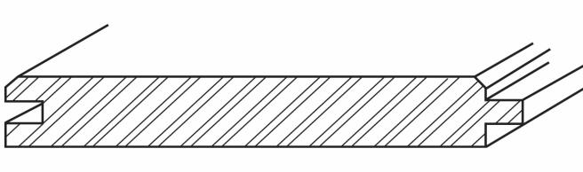 Blockwandschalung mit 3 mm Fase KT 12% +/-2% Holzfeuchte Heim.