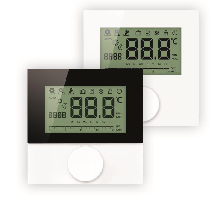 Raumthermostat Fußbodenheizung Alpha Regler direct LCD Display Komfort 230 V
