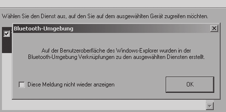 ie Verknüpfung zwischen den Geräten wird