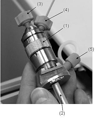 11 Experimenteller Teil Abb. 11.7.2-1 (Quelle: Agilent Technologies): In dieser Arbeit wurde die von der Firma Agilent angebotene Version des coaxial sheath liquid interface verwendet.