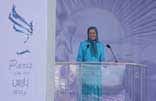 seinen Widerstand ihre volle Zustimmung. Maryam Rajavi war die Hauptrednerin des Ereignisses.