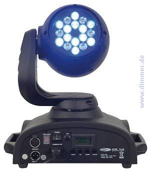 Moving Lights LED Moving Head Scheinwerfer 18W Steuerbarer Movinghead mit 18 Hochleistungs LED 1W TA-1570 High Power 1W LEDs made by Lumiled, USA 100.