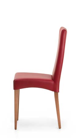 Chair with frame in natural beech, walnut canaletto, cherry, wenghè, silver or black stained beech.