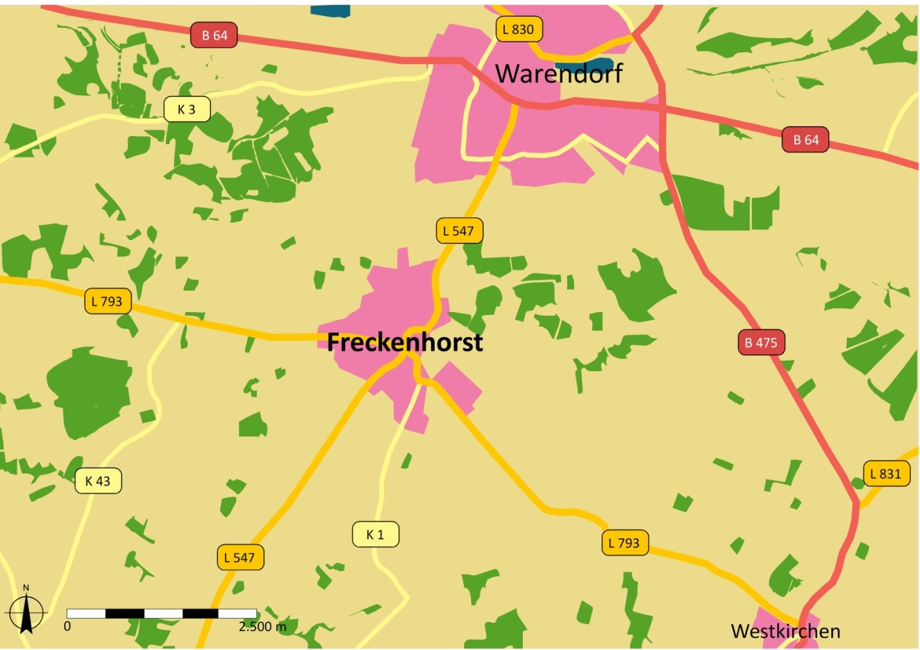 dass Freckenhorst nach wie vor keine Ortsumgehung hat.