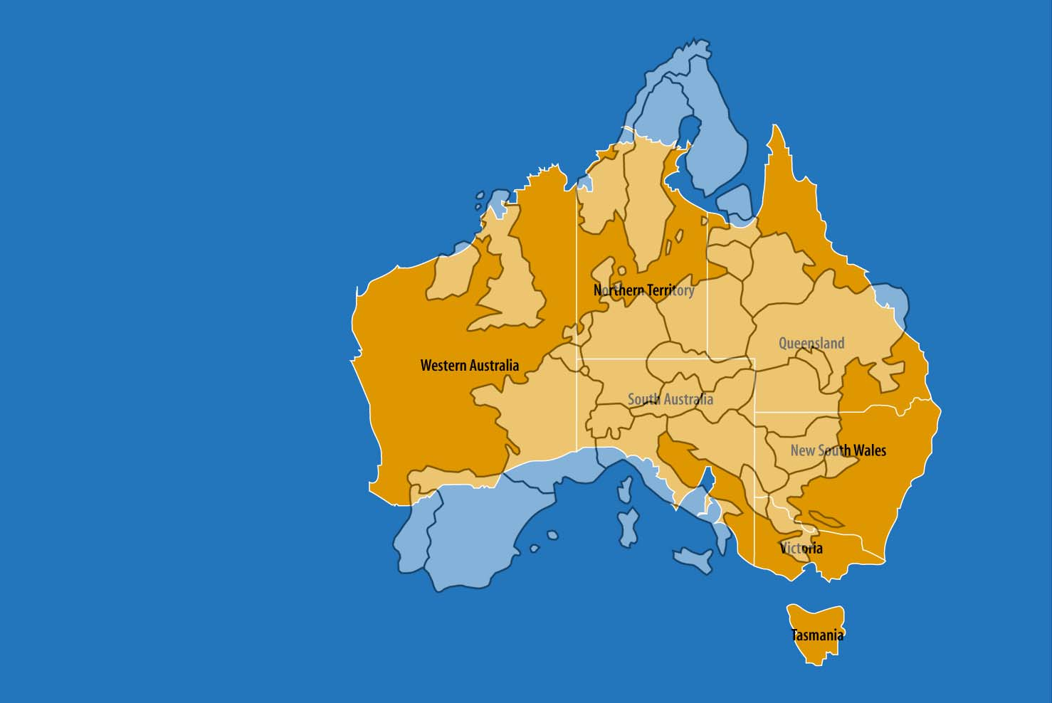 Australien als Studien- und Reisedomizil Australien und Multikulturelle Europa Gesellschaft Australien Bevölkerung: 20 Millionen Fläche: 7,713,000 km 2 Europa Bevölkerung: 314.