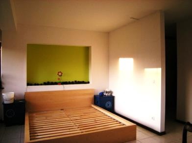 Projekt des Planheftes Geplanter Zimmerumbau (Vision) Linien nach DIN 15 (vereinfacht) Ausgangslage Zimmer mit störenden Säulen, div.
