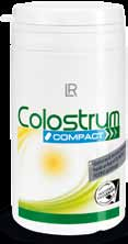 Nahrungsergänzung und Spezialprodukte Colostrum Compact 60 Kapseln / 30,9 g (=ˆ 30 Tage) Colostrum Pearls 60 g (=ˆ 30 Tage) 800 mg entfettetes Kuhkolostrumpulver je Tagesration N a t u r p ro d u k