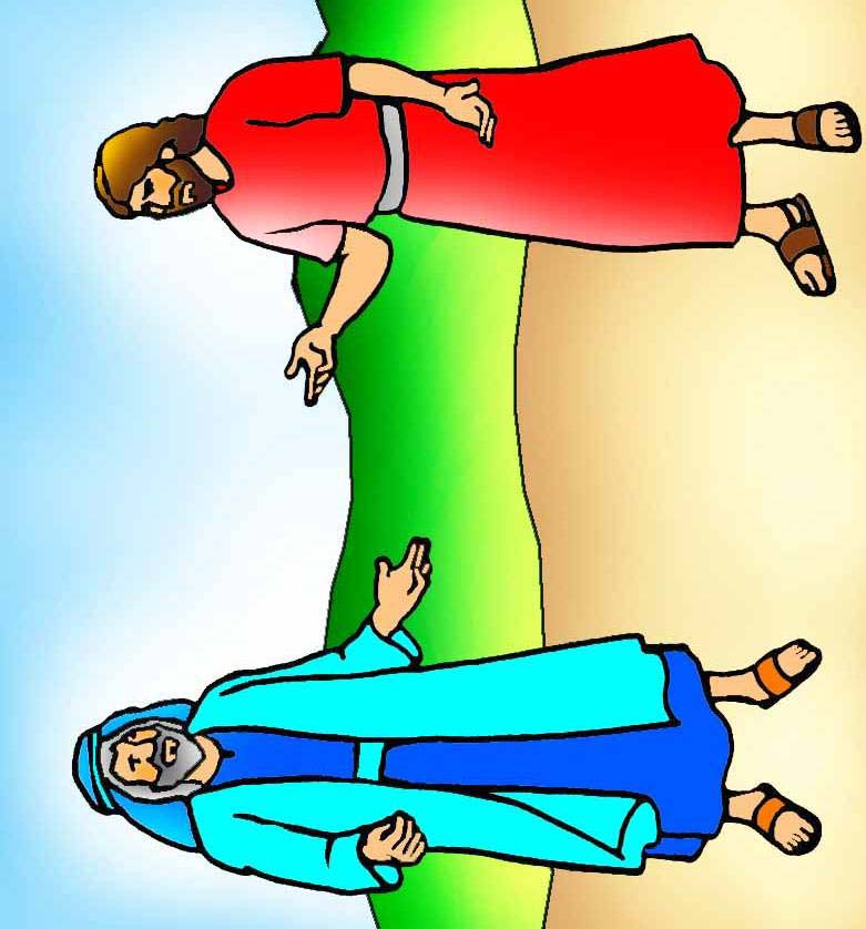 Illustrationsbild 3 Jakob möchte nach Hause zurück reisen Laban möchte das verhindern