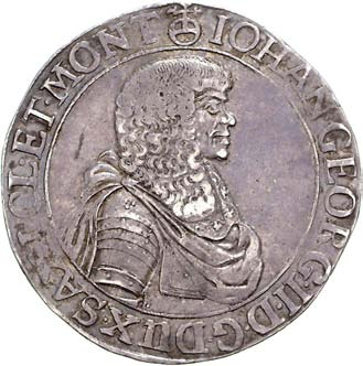 310 311 310 Johann Georg II. 1656-1680. Wechseltaler 1671.
