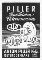 5 1960 - Piller installiert das erste Bodenstromversorgungs-System und Frequenzumformer. 1949.