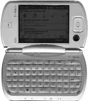 Das Handy PDA Pro von T- Mobile 1/2006 Mit diesem Gerät als Handy kann man telefonieren und simsen. Neu ist, dass man es auch als Mini- Laptop benutzen kann.