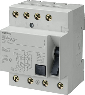 Siemens AG 0 Fehlerstrom- Schutzeinrichtungen Einführung FI-Schutzschalter, Typ A, 5SM3 Fehlerstrom-Schutzschalter Typ B und Typ B+, SIQUECE, allstromsensitiv,