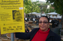 Für Fatima Ismael konn ten wir Veranstaltungen in Heidelberg und in mehreren anderen Städten in Deutschland ermöglichen.