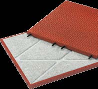 Ob grau, schwarz, grün oder rot, die stabilen Platten werden außerdem als Schutz unter Solaranlagen oder unter anderen Gerätschaften auf dem Dach verwendet.