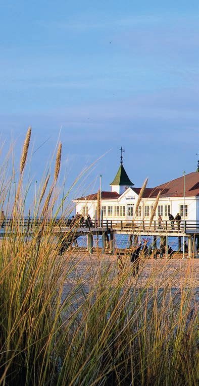 Willkommen auf Usedom Als»Pommersche Riviera«bekannt, ist die Insel Usedom eine der klimatisch mildesten und sonnenreichsten Regionen Deutschlands.
