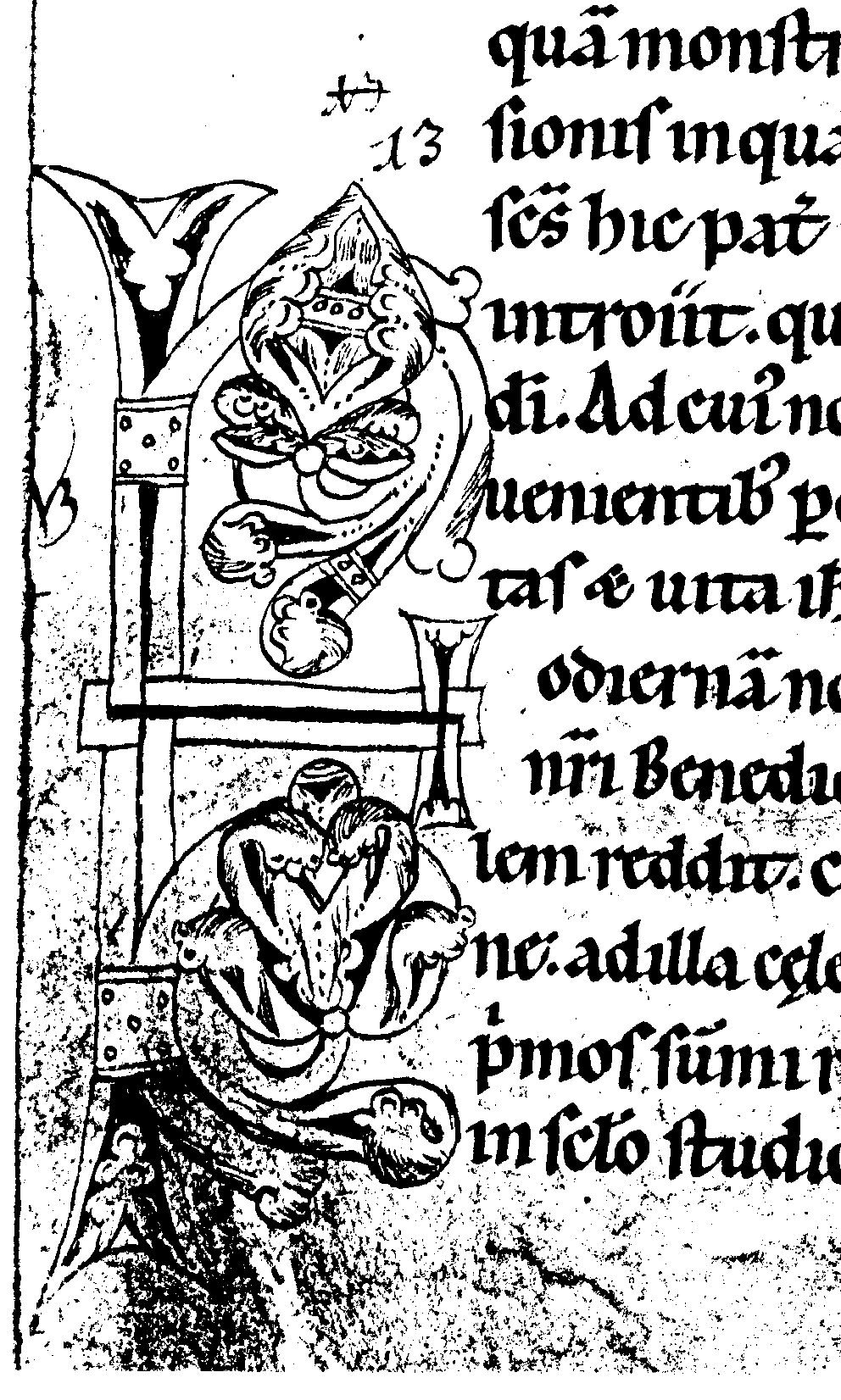 94. Pg. XII. Jahrh. (kurz nach 1172) 308 BII. Fol. mit mehreren verzierten Initialen.