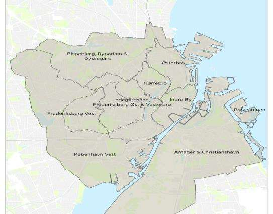 CATCHMENT AREAS Copenhagen and the neighbouring municipality of Frederiksberg are now investing heavily in protecting the