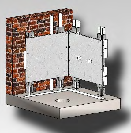 Systembauweise Aufbauschritt 3 IBS Systemwände (Baukasten) aufbauen Konstruktionshöhen