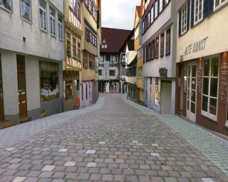 Virtuelle Rundfahrt durch Tübingen (in: http://www.tempolimit-lichtgeschwindigkeit.de) Zugrundegelegt wird ein 3-dimensionales detailliertes Modell on Tübingen.