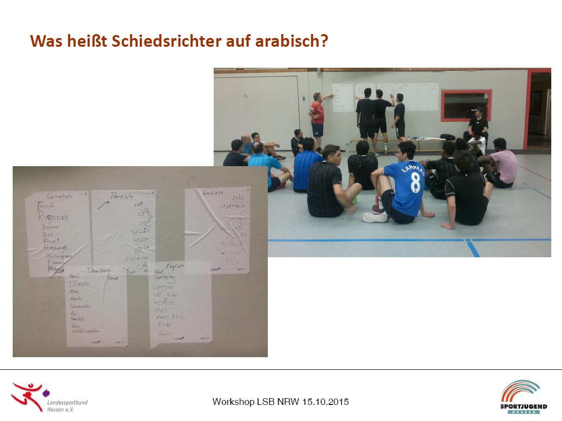 Workshop Flüchtlinge und Sport