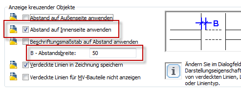 Hier ein Beispiel: Abstand auf Innenseite anwenden Analog zu der Option <Abstand auf Außenseite anwenden> verhält es sich mit der