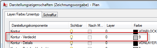 die Farbe der verdeckten Kanten ändern möchten, gehen Sie einfach auf die entsprechende